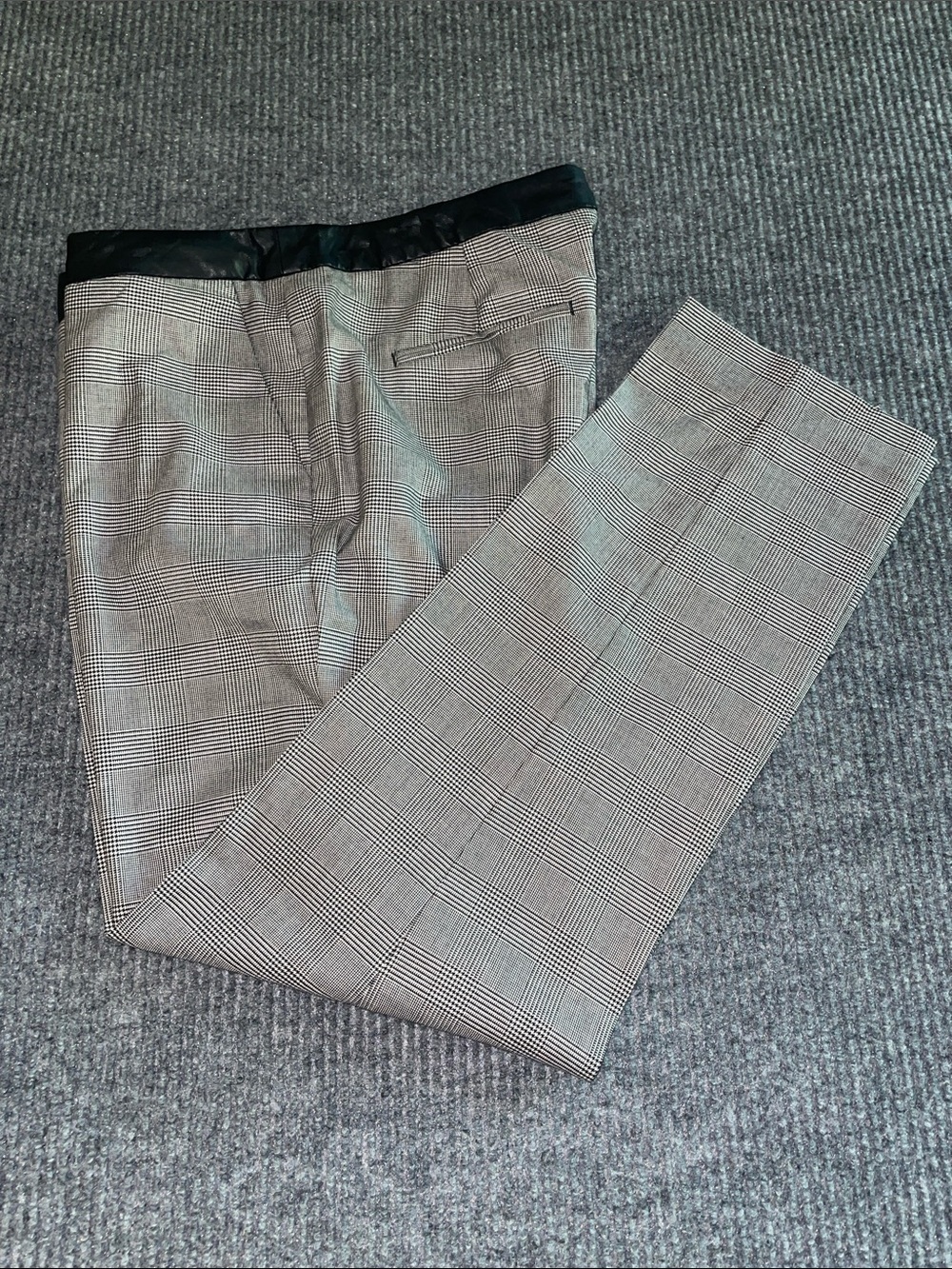 Talbots Signature Glen Plaid Slim Ankle Pants Size 8 Career Stretch